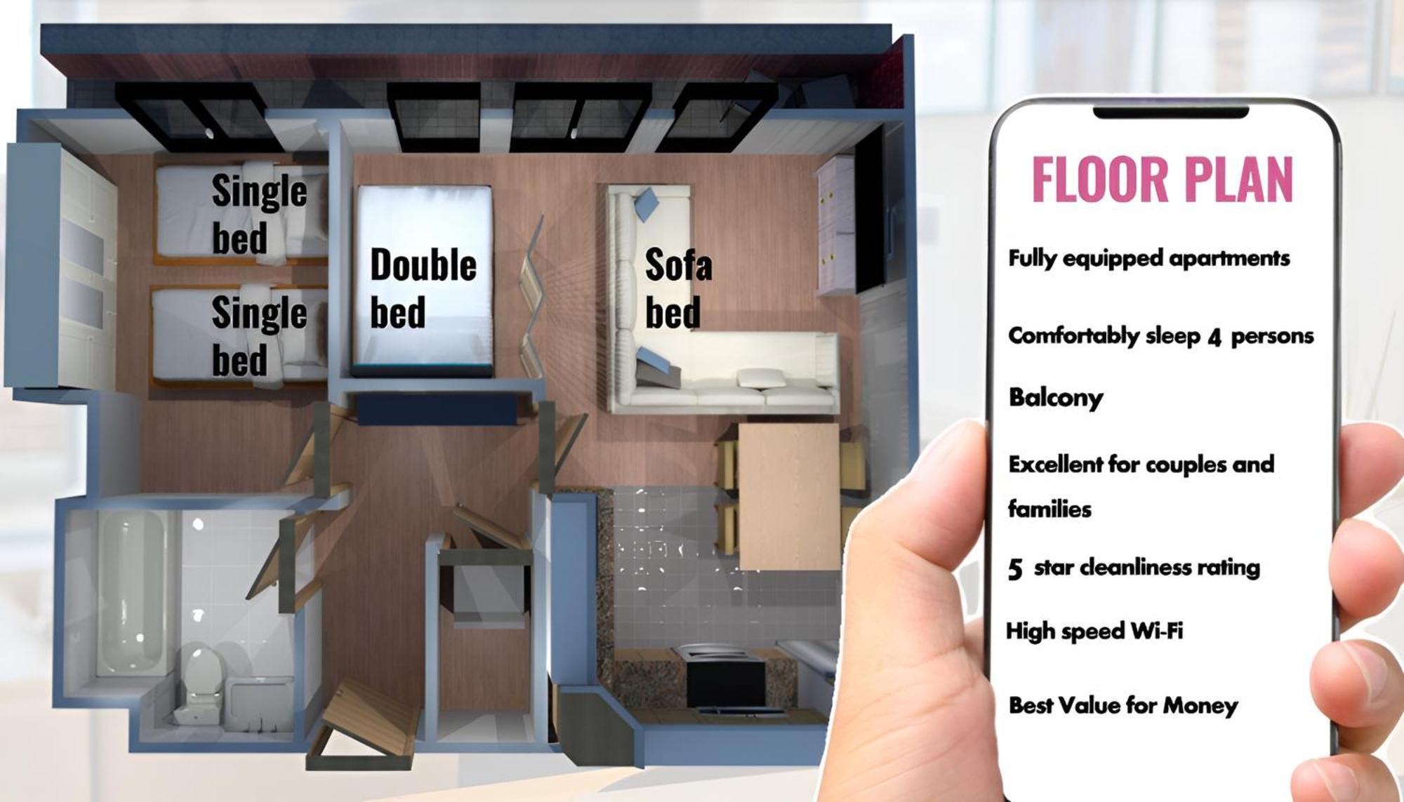 Sidemersey Livings- Convenient And Central 2-Bedroom Haven In L1 Liverpool Ngoại thất bức ảnh